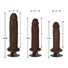Jock Dark Vibrating Dildo - 8 Inch
