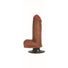 Jock Dark Bareskin Vibrating Dildo with Balls - 6 Inch