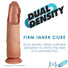 JOCK Dual Density 8.5" Uncut Silicone Dildo