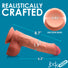 JOCK Dual Density 8.7" Uncut Silicone Dildo w/ Balls