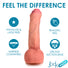 JOCK Dual Density 8.7" Uncut Silicone Dildo w/ Balls