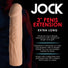 JOCK Extra Long 3" Penis Extension Sleeve - Light