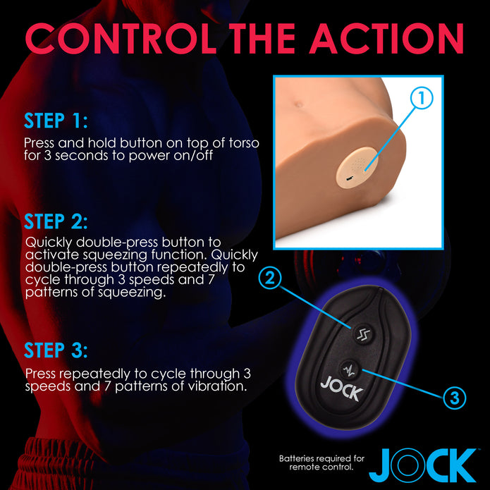 Auto-Squeezing & Vibrating Male Masturbator XR Brands Auto-Squeezing & Vibrating Male Masturbator XR Brands
