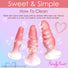 3 Piece Silicone Butt Plug Set - Pink