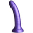 7" Metallic Silicone Dildo - Purple