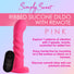 Simply Sweet 21X Vibrating Ribbed Silicone Dildo w/ Remote