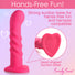 Simply Sweet 21X Vibrating Ribbed Silicone Dildo w/ Remote