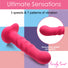 Simply Sweet 21X Vibrating Ribbed Silicone Dildo w/ Remote