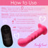 Simply Sweet 21X Vibrating Ribbed Silicone Dildo w/ Remote