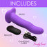 Simply Sweet 21X Vibrating Wavy Silicone Dildo w/ Remote