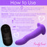 Simply Sweet 21X Vibrating Wavy Silicone Dildo w/ Remote