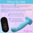 Simply Sweet 21X Vibrating Thick Silicone Dildo w/ Remote