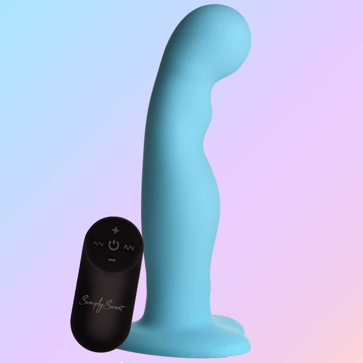 Simply Sweet 21X Vibrating Thick Silicone Dildo w/ Remote