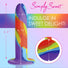 Simply Sweet Rainbow Silicone Dildo