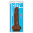 Thinz 7 Inch Slim Dildo with Balls - Dark