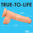 Thinz 7" Uncut Dildo with Balls