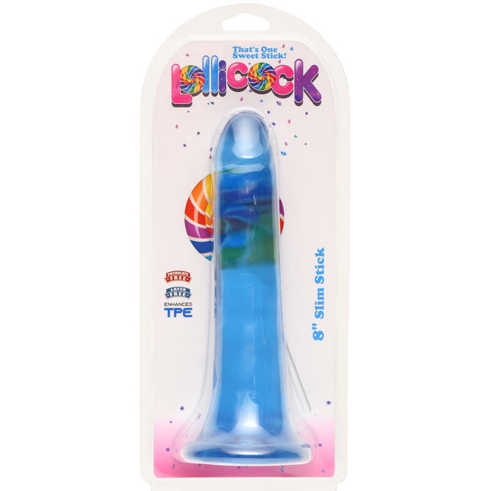 Lollicock 8 Inch Slim Stick Berry Ice Dildo XR Brands Lollicock 8 Inch Slim Stick Berry Ice Dildo XR Brands