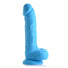 7" Silicone Dildo with Balls - Berry