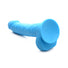 7" Silicone Dildo with Balls - Berry