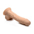 Fleshstixxx 8" Vibrating Dildo w-Balls - Light