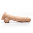 Fleshstixxx 8" Vibrating Dildo w-Balls - Tan