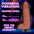 Jock Bareskin Vibrating Dildo with Balls - 9 Inch