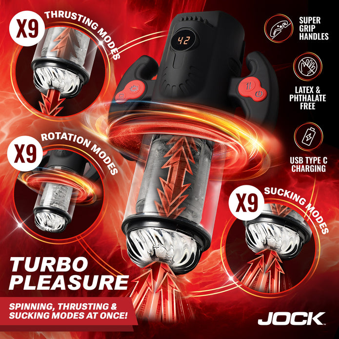 Turbo Max Spinning, Thrusting, & Sucking Masturbator XR Brands Turbo Max Spinning, Thrusting, & Sucking Masturbator XR Brands