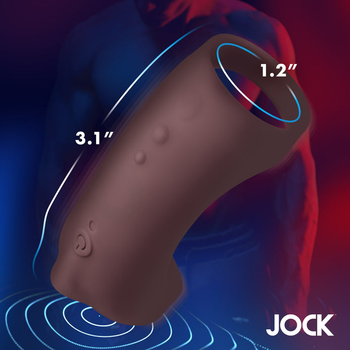 Vibrating Silicone Penis Sleeve - Dark XR Brands Vibrating Silicone Penis Sleeve - Dark XR Brands