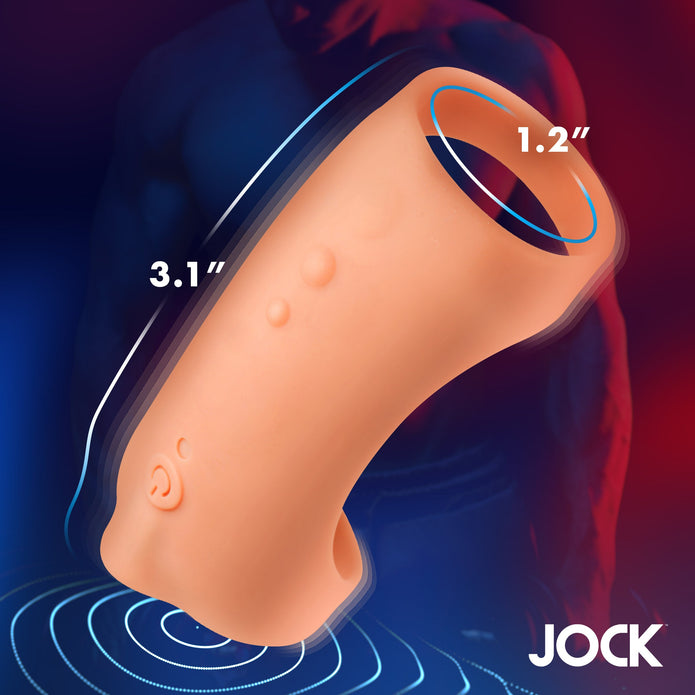 Vibrating Silicone Penis Sleeve - Medium XR Brands Vibrating Silicone Penis Sleeve - Medium XR Brands
