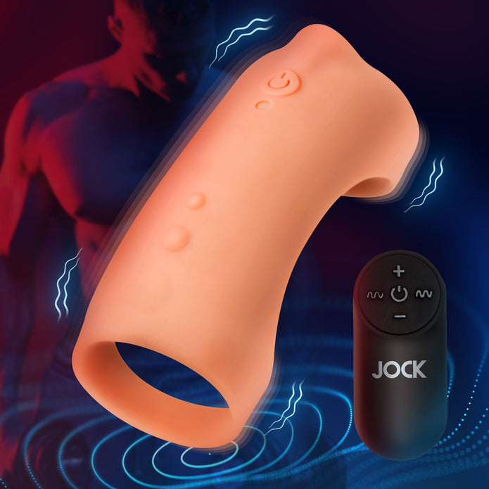 Vibrating Silicone Penis Sleeve - Medium XR Brands Vibrating Silicone Penis Sleeve - Medium XR Brands