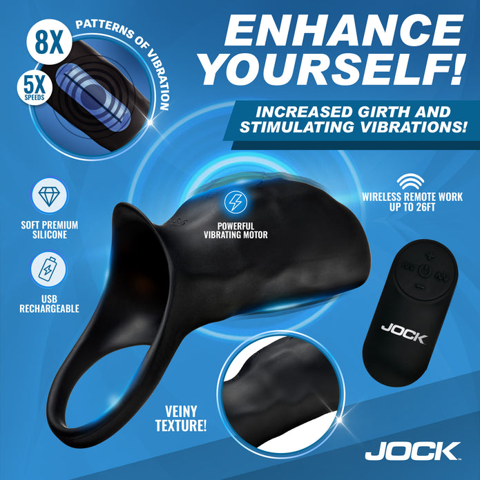 Surge Vibrating Penis Sleeve C-Ring w/ Remote XR Brands Surge Vibrating Penis Sleeve C-Ring w/ Remote XR Brands