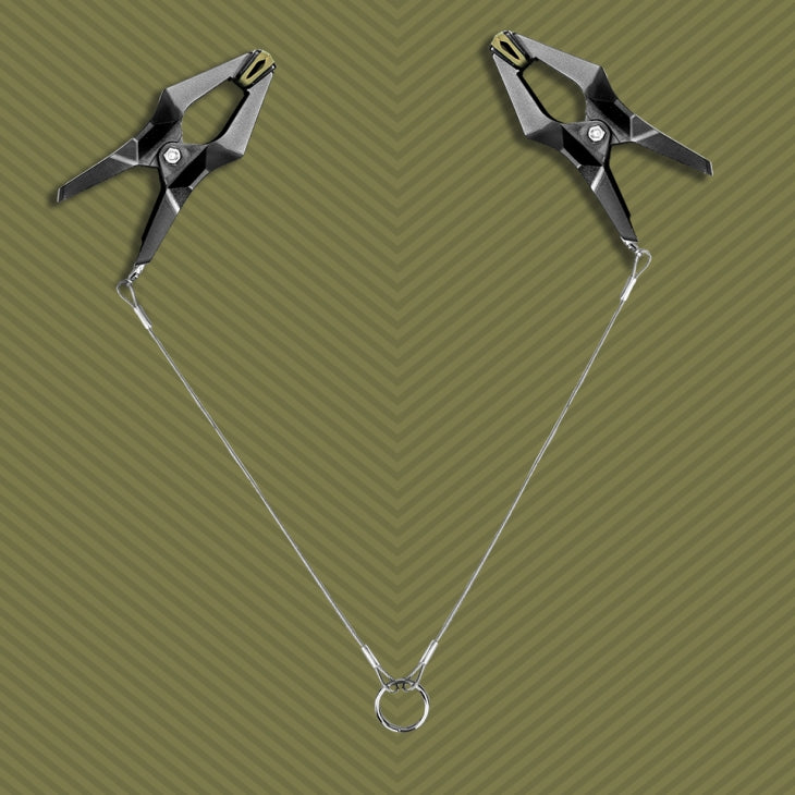 Hardwire Hangers XL Nipple Clamps, Wide Silicone Pads