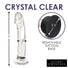 Pleasure Crystals 7" Glass Dildo w/ Silicone Base