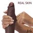 JOCK Real Skin 9.5" Silicone Dildo - Dark