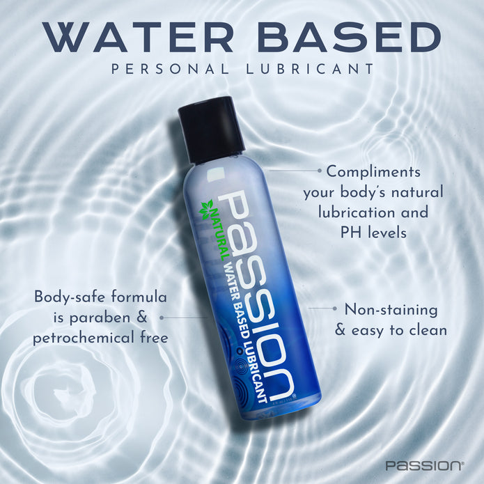 Passion Natural Water-Based Lubricant - 4 oz XR Brands Passion Natural Water-Based Lubricant - 4 oz XR Brands