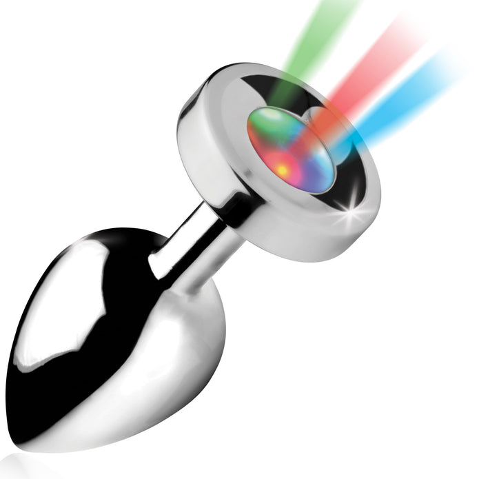 Light Up Large Anal Plug XR Brands Light Up Large Anal Plug XR Brands