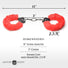 Cuffed in Fur Furry Handcuffs - Red