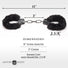 Cuffed in Fur Furry Handcuffs - Black