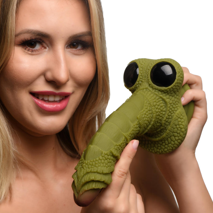 Swamp Monster Green Scaly Silicone Dildo XR Brands Swamp Monster Green Scaly Silicone Dildo XR Brands