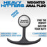 Comfort Plugs Premium Silicone 3.3" Weighted Round Plug