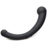 10X Vibra-Crescent Vibrating Silicone Dual Ended Dildo - Black