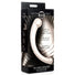 10X Vibra-Crescent Vibrating Silicone Dual Ended Dildo - Silver