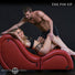 Kinky Sex Chaise with Love Pillows - Red