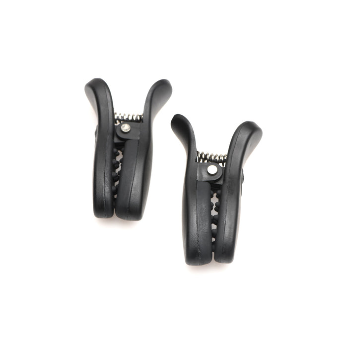 Dark Grip Vibrating Nipple Clamps XR Brands Dark Grip Vibrating Nipple Clamps XR Brands