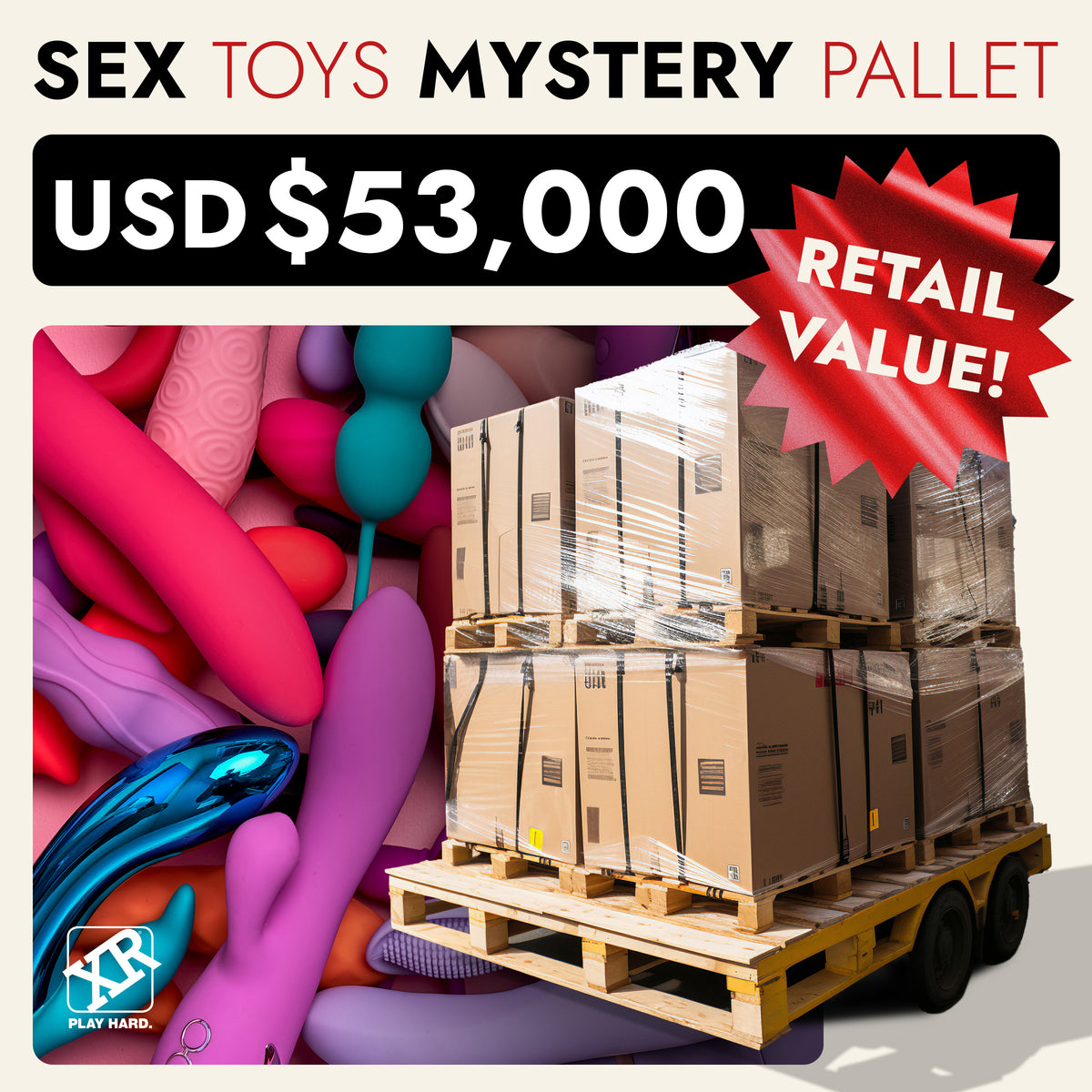Sex Toys Mystery Pallet XR Brands Sex Toys Mystery Pallet XR Brands