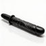 Angled product view of the Violator 13 Mode XL Dildo Thruster featuring a textured black shaft, pronounced head, safety guard, and ribbed handle against a clean white background.