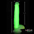 Lollicock 7" Glow-in-the-Dark Silicone Dildo w/ Balls - Green