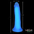 Lollicock 7" Glow-in-the-Dark Silicone Dildo - Blue