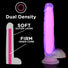 Lollicock 7" Glow-in-the-Dark Silicone Dildo w/ Balls - Pink