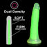 Lollicock 7" Glow-in-the-Dark Silicone Dildo - Green